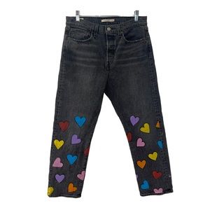 Levi's Wedgie Premium Straight Dark Gray Wash Sz. 30